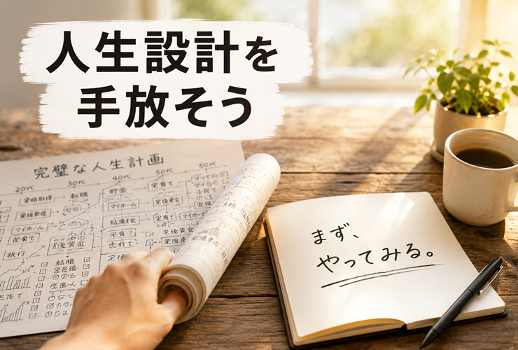 人生設計を手放すイメージ