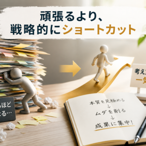 完璧主義で仕事が遅い人へ｜「戦略的に手を抜く」という最強の仕事術