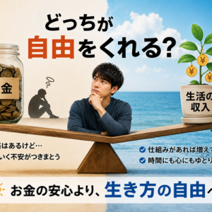 アーリーリタイアはなぜ失敗するのか｜「貯金を守る人生」と「仕組みが稼ぐ人生」の決定的な違い