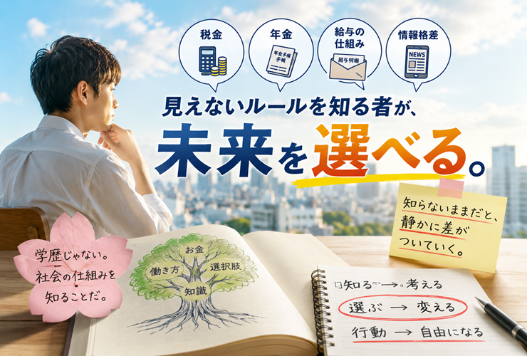 見えないルールを知る者こそが未来を選べるイメージ
