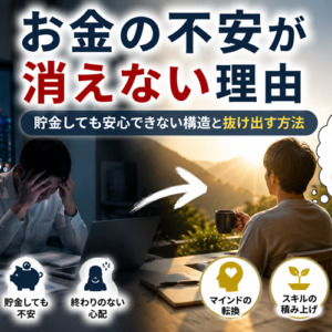 お金の不安が消えない理由｜貯金しても安心できない構造と抜け出す方法