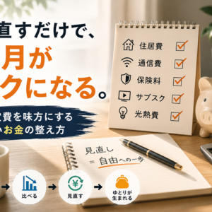 固定費の見直しが最もコスパの良い節約術｜意志力を使わない節約の設計図