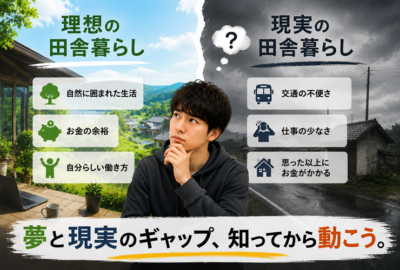 理想と現実のギャップのイメージ