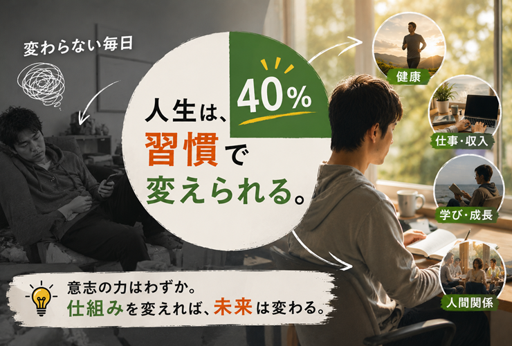 人生は習慣で変えられるイメージ