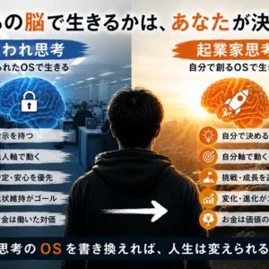 サラリーマン脳と起業家脳の決定的な違い｜30社の現場で見た思考のOS
