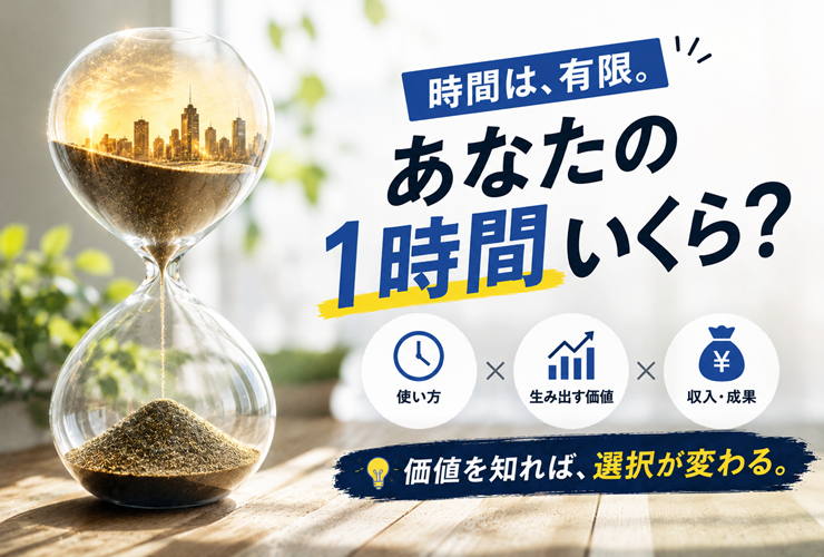 有限な時間の価値を知れば選択が変わるイメージ