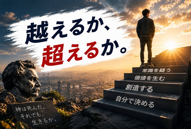 「越えるか、超えるか」のイメージ画像