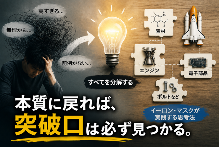 本質に戻れば、突破口は必ず見つかるイメージ