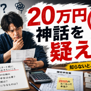 副業20万円ルールを正確に理解する｜所得税と住民税の落とし穴