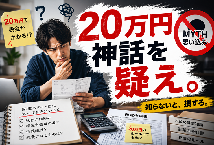 20万円神話を疑うイメージ