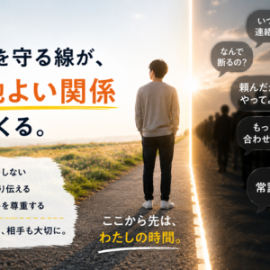 健全な境界線の引き方｜「相手の人生を相手に返す」から、傷つけずに自分を守れる