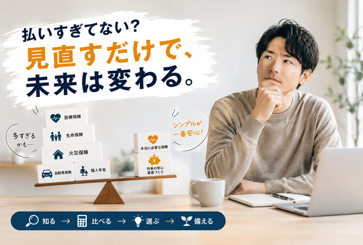 見直すだけで未来が変わるイメージ
