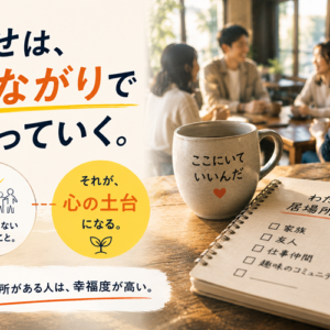 「居場所」がある人は幸福度が高い理由｜20年通える一軒のバーの話