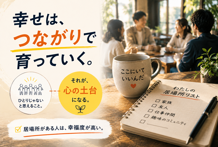 幸せはつながりで育っていくイメージ