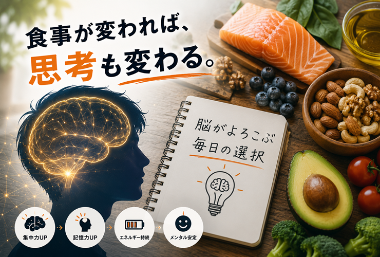 食事が変われば思考も変わるイメージ
