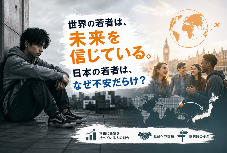 日本の若者がなぜ不安だらけなのかを問うイメージ
