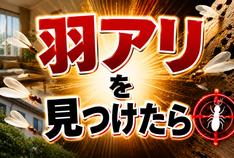 シロアリの羽アリを見つけたら？