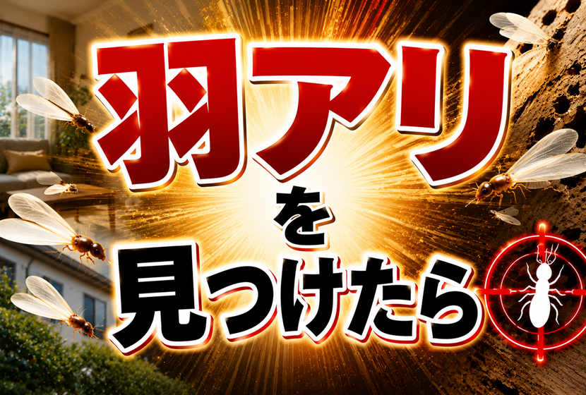 シロアリの羽アリを見つけたら？