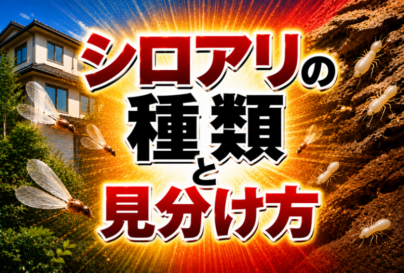 シロアリの種類と見分け方