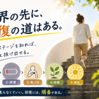 限界の先に回復の道はあるイメージ