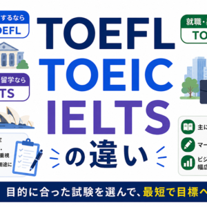 TOEFL・TOEIC・IELTSの違い｜どれを受けるべきか目的別に解説