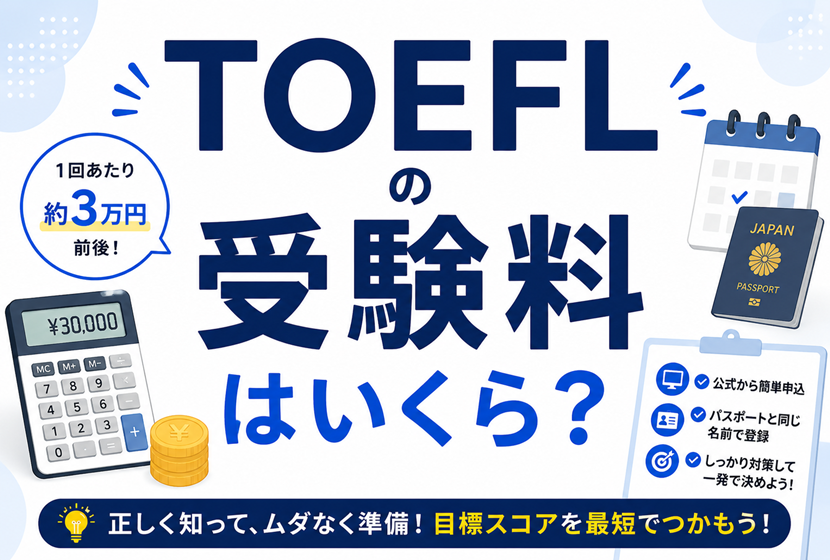 TOEFLの受験料はいくら？
