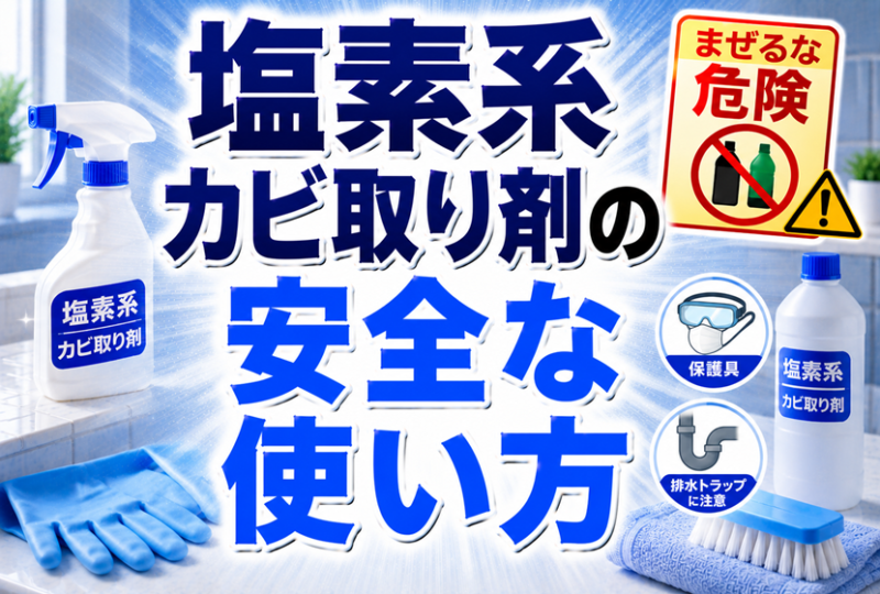 塩素系カビ取り剤の安全な使い方