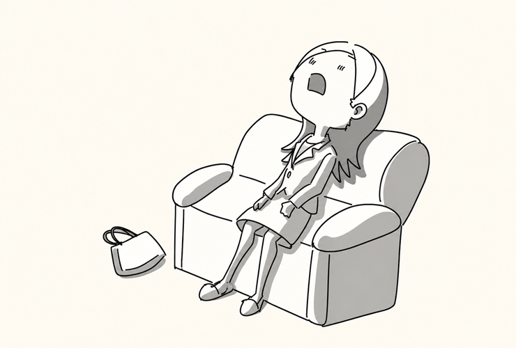燃え尽きて脱力してしまっている人