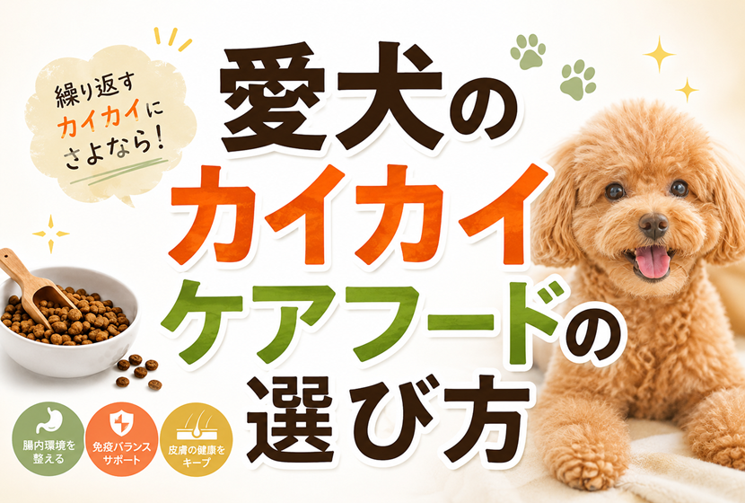愛犬のカイカイケアケアフードの選び方