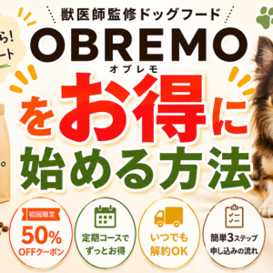 OBREMOをお得に始める方法｜初回50%OFFクーポン・定期コース