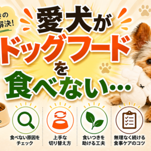 愛犬がドッグフードを食べない・食いつきが悪い時の対策
