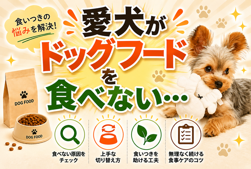 愛犬がドッグフードを食べない・食いつきが悪い時の対策