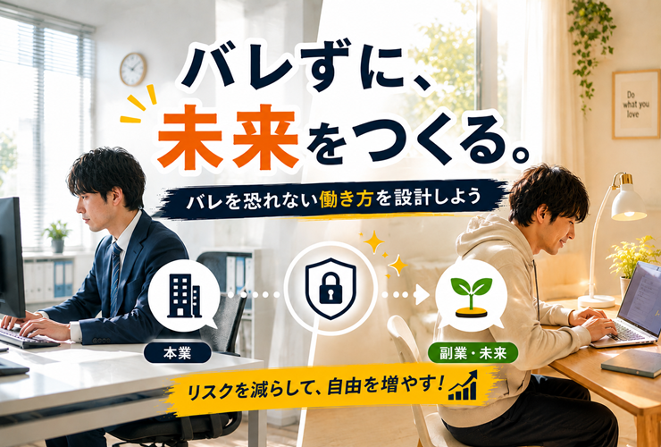 バレを恐れない働き方を設計するイメージ