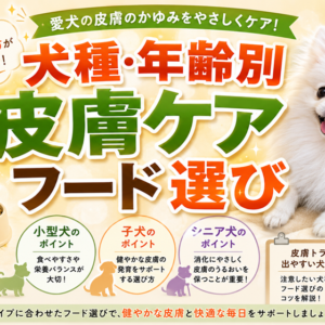 犬種・年齢別の皮膚ケアフードの選び方｜小型犬・子犬・シニア