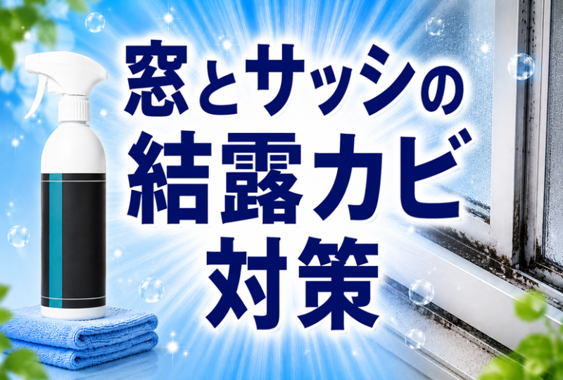 窓とサッシの結露カビ対策