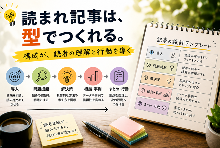 読まれる記事は型でつくれるイメージ
