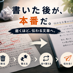 文章推敲のコツ｜書いた後に質を上げる見直しの手順と実例