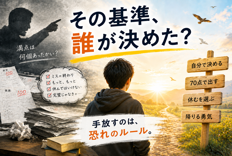 恐れのルールを手放すイメージ