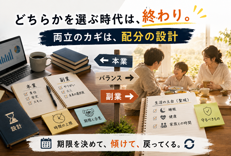 期限を決めて、傾けて、戻ってくるイメージ