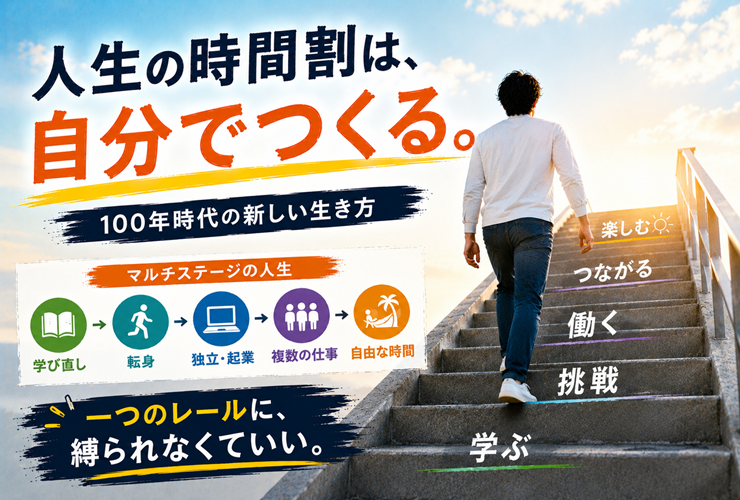 人生の時間割を自分でつくるイメージ
