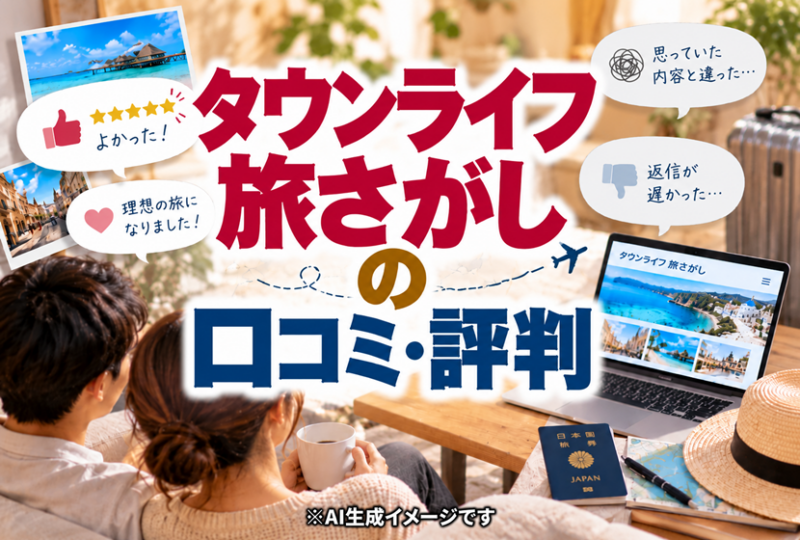 タウンライフ旅さがしの口コミ・評判のイメージ