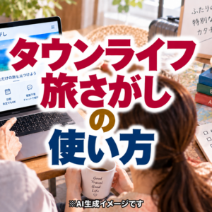タウンライフ旅さがしの使い方｜無料でプランをもらう流れ