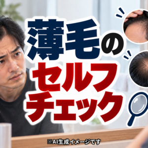 AGAのセルフチェック｜生え際・つむじの進行パターンと限界