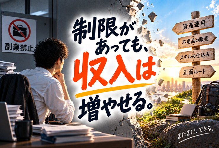 制限があっても収入は増やせるイメージ