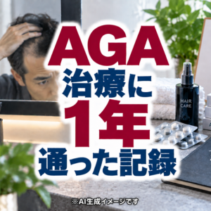 「ハゲても隠さない」と決めた男が、AGA治療に1年通った記録