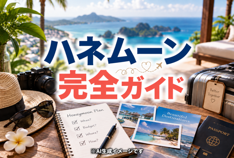 ハネムーンの準備完全ガイドのイメージ