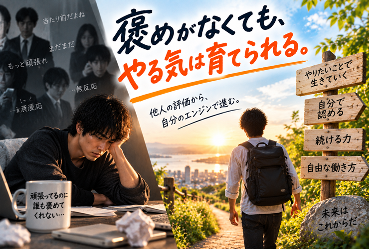 褒めがなくてもやる気は育てられるイメージ