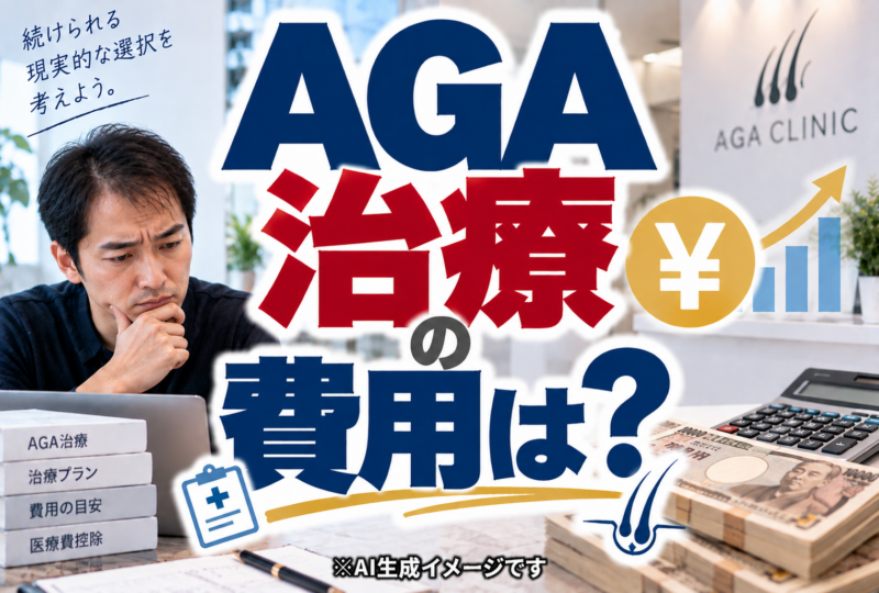 AGA治療の費用のイメージ