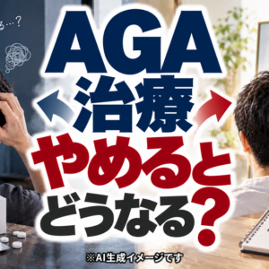 AGA治療はやめるとどうなる？「続ける前提」の設計という考え方