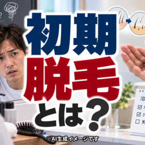 初期脱毛とは｜AGA治療で最初に抜け毛が増える理由と期間